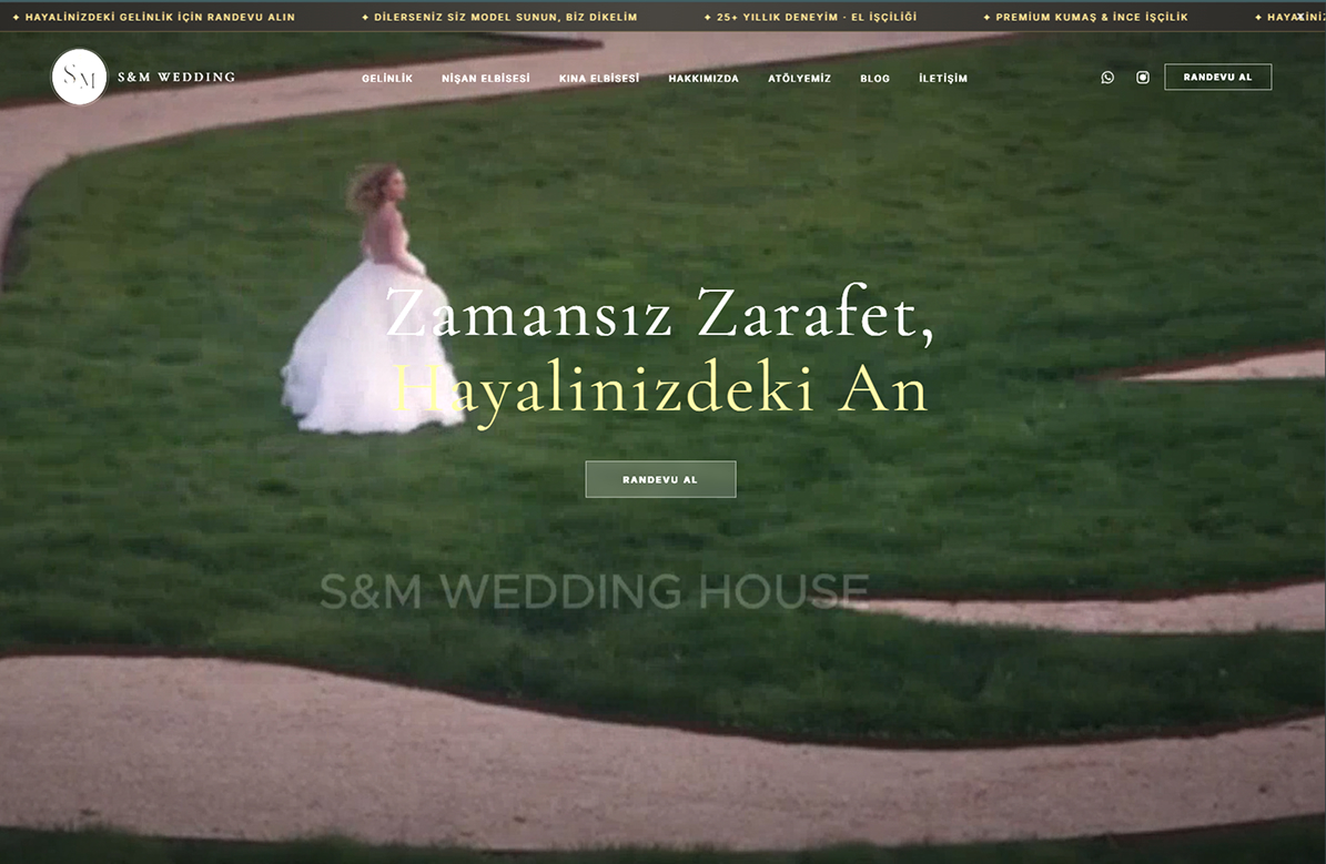 S&M Wedding House - Custom WordPress Tema
